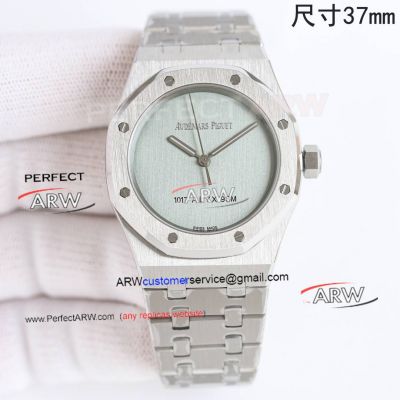 Swiss Replica Audemars Piguet Royal Oak Alyx 9sm Silver Brushed Dial 37mm Watch